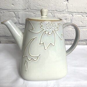 Gibson Elite Ivory Floral Teapot Coffee Pot with Lid